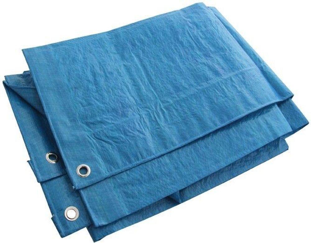 Amtech 4 x 6 ft Waterproof Ground Sheet Tarpaulin Lightweight Tarp Camping Cover Blue Spirit Campervans