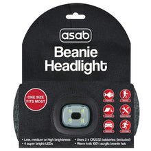 Load image into Gallery viewer, Knit Beanie Hat 4 LED Head Lamp Light Cap Outdoor Hunting Camping Fishing Spirit Campervans
