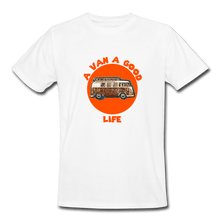 Load image into Gallery viewer, VanLife | A Van A Good Life | Men&#39;s Durable Van Life T-Shirt Spirit Campervans
