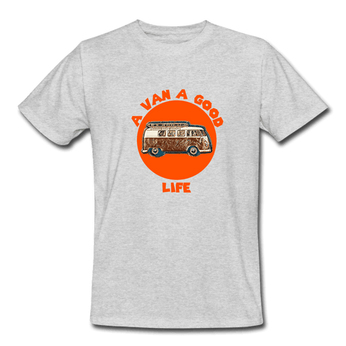 VanLife | A Van A Good Life | Men's Durable Van Life T-Shirt Spirit Campervans