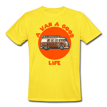 Load image into Gallery viewer, VanLife | A Van A Good Life | Men&#39;s Durable Van Life T-Shirt Spirit Campervans
